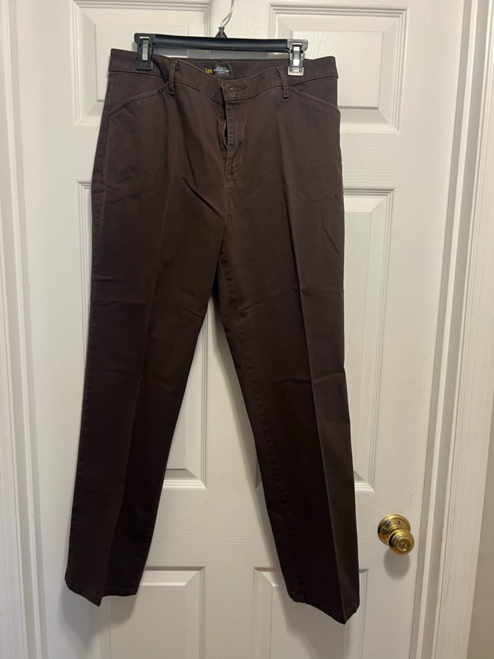 Lee Brown Straight-Leg Pants